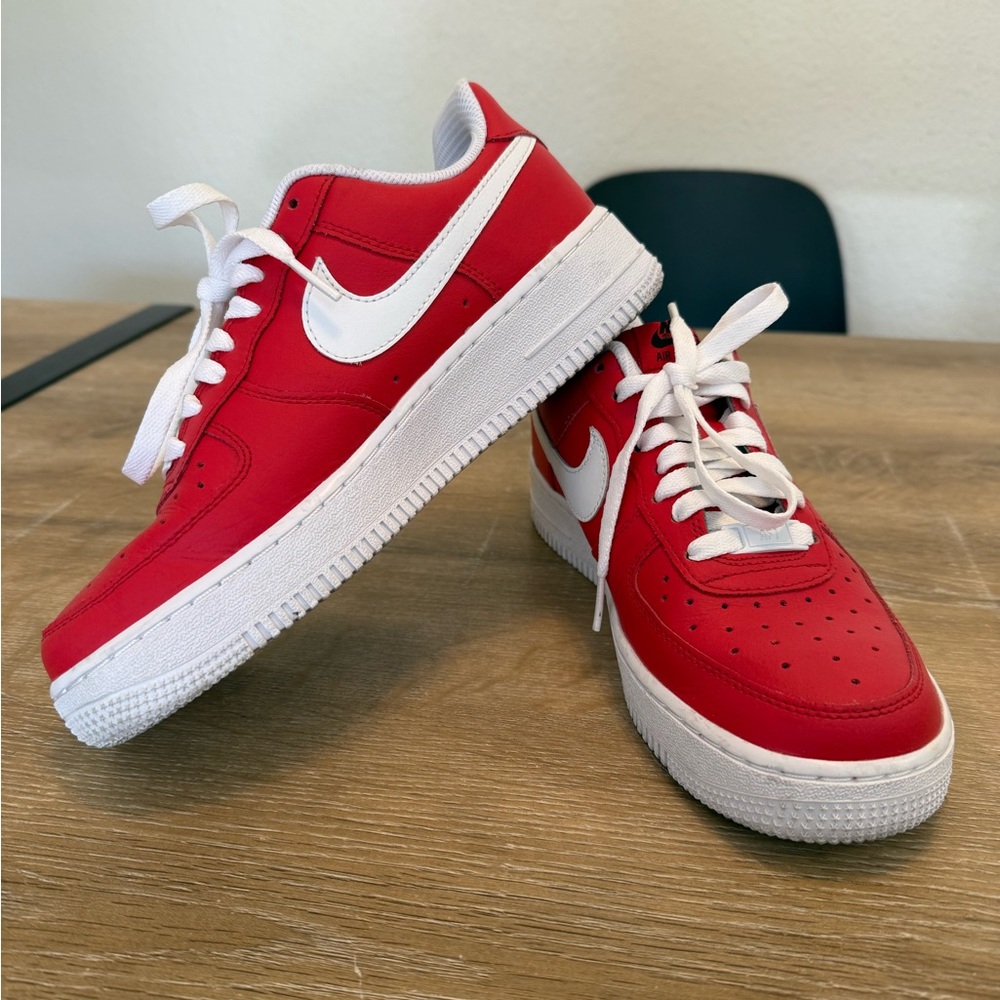 Nike Red and White Athletic Shoes